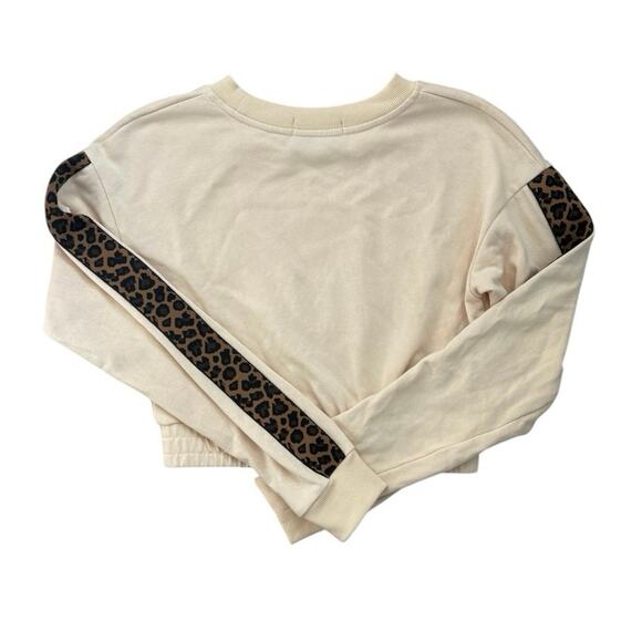 Kittenish Cream Leopard Sweatshirt XS - Picture 2 of 4
